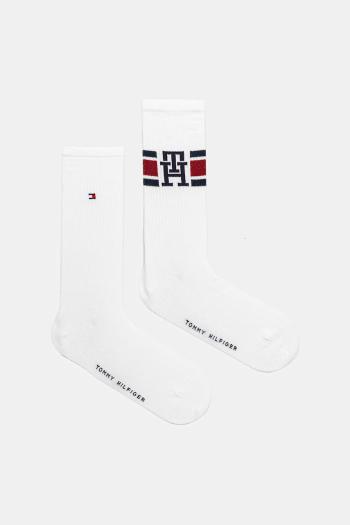 Ponožky Tommy Hilfiger 2-pak biela farba, 701236320