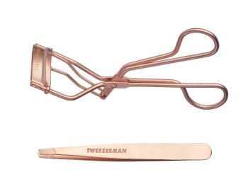 Tweezerman Súprava na úpravu rias a obočia Rose Gold