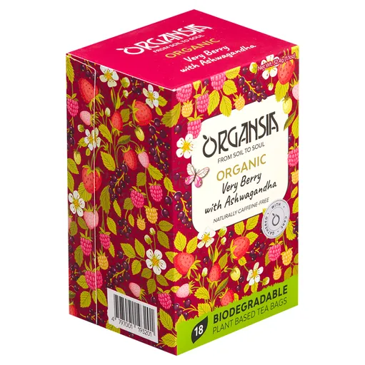 ORGANSIA Very berry with ashwagandha ovocno-bylinný čaj BIO 18 sáčkov