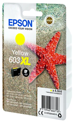 Epson 603XL C13T03A44010 žltá (yellow) originálna cartridge