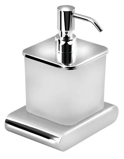 SAPHO - FLORI dávkovač mydla 300ml, mliečne sklo, chróm RF019