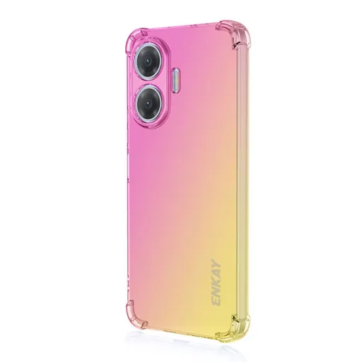 ENKAY GRADIENT Ochranný kryt pre Xiaomi Poco F7 PINK GOLD
