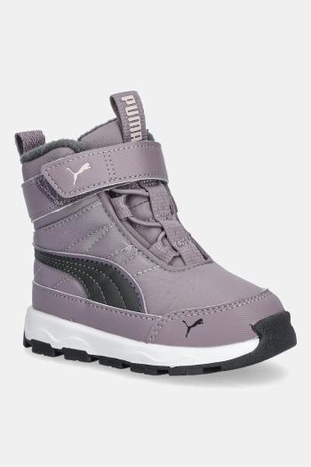 Detské zimné topánky Puma Evolve Boot AC+ Inf čierna farba, 392646