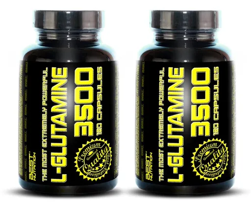 1+1 Zadarmo: L-Glutamine od Best Nutrition 120 kaps. + 120 kaps.