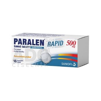 PARALEN RAPID 500 mg Pomarančová príchuť 16ks