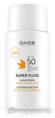 Babé Super Fluid SPF50 číry fluid s ochranným faktorom pre všetky typy pleti 50 ml