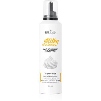 Brelil Professional Milky Sensation Hair BB Mousse hydratačná pena pre nepoddajné a krepovité vlasy 250 ml