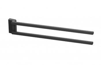 RAVAK - 10° Držiak uterákov otočný, 45 cm, čierna X07P564