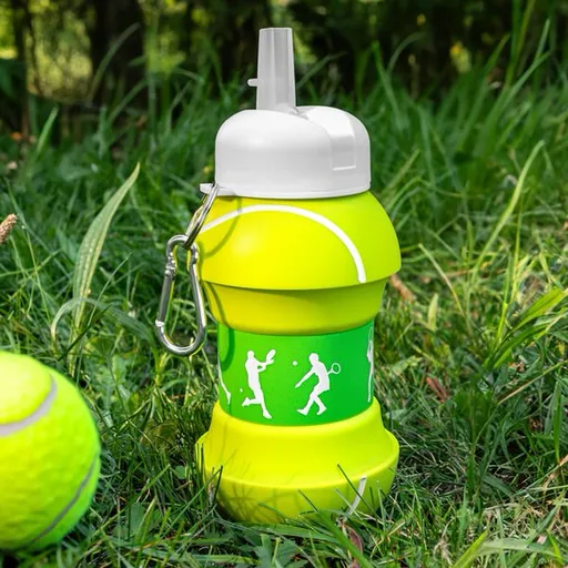 Skladacia fľaša na vodu tenisová loptička