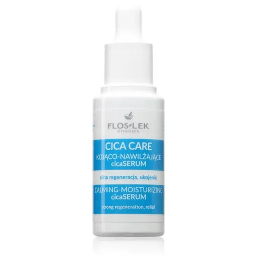 FlosLek Pharma Cica Care Calming-Moisturizing CicaSerum upokojujúce sérum pre suchú a podráždenú pokožku 30 ml