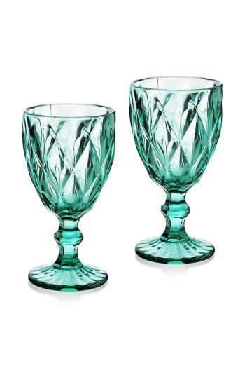 Affek Design borospohár készlet Elise Turquise 300 ml 6 db türkiz, 0