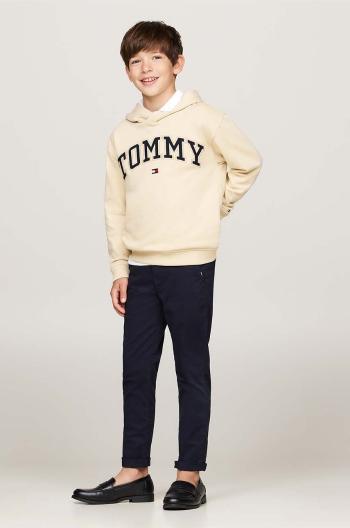 Detské nohavice Tommy Hilfiger 1985 SOFT TWILL CHINO PANTS tmavomodrá farba, jednofarebné, KB0KB09435