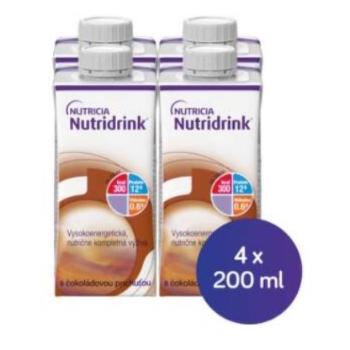 NUTRIDRINK Čokoládová príchuť 4 x 200 ml