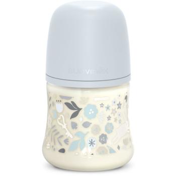 Suavinex Wonderland SX Pro Physiological Anti-Colic dojčenská fľaša S Slow Flow 0 m+ Liberty Blue 150 ml