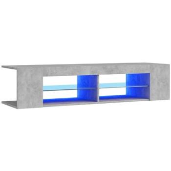SHUMEE s osvetlením LED betónovosivý 135 × 39 × 30 cm (804233)