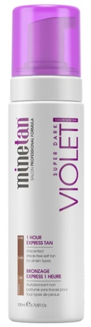 Minetan Samoopaľovacie pena pre tmavé opálenie Violet (Super Dark 1 Hour Express Tan) 200 ml