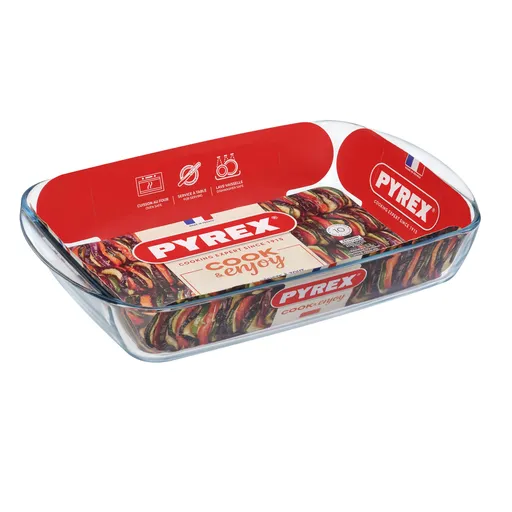 Sklenený pekáč s ušami PYREX 40x27cm/3,7l., borosilikát