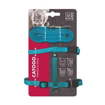 M-Pets Catago postroj s vodidlom pre mačku – modrý (6953182738817)