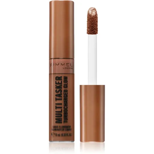 Rimmel Multi-Tasker Turbocharged Glow tekutý rozjasňovač odtieň 009 Bougie Girl 10 ml