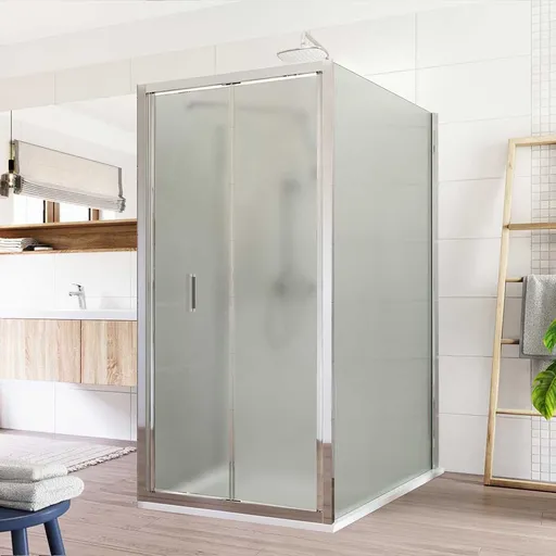 Mereo Sprchovací kút, Lima, obdĺžnik do priestoru U, zalamovací, 90x100x90 cm, chróm ALU, sklo Point CK87242K