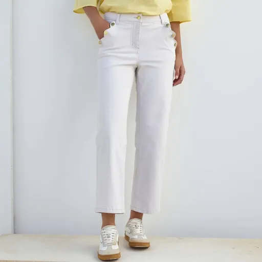 7/8 rovné keprové nohavice