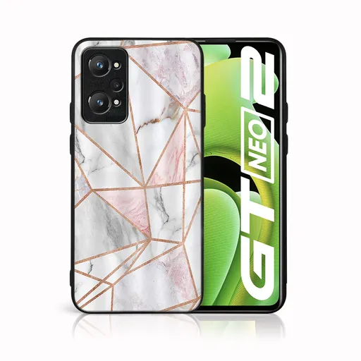 MY ART Ochranný obal Realme GT Neo2 5G -PINK MARBLE (143)