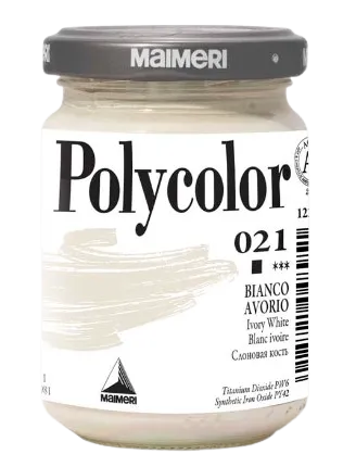 MAIMERI POLYCOLOR - Jemné vinylové farby 021 - ivory white, 140 ml