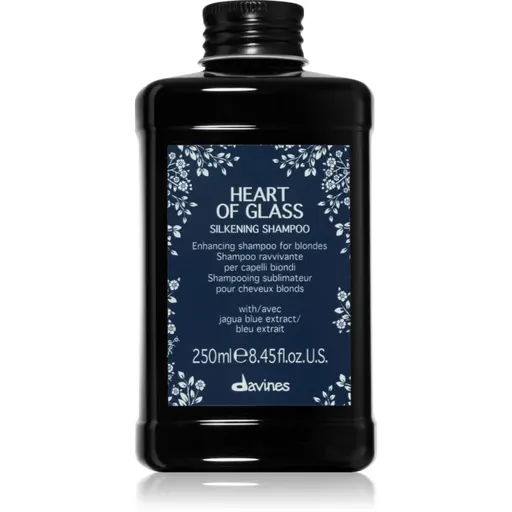 Davines Heart of Glass Silkening Shampoo jemný čistiaci šampón pre blond vlasy 250 ml