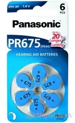 Panasonic PR675 batérie do načúvacích prístrojov 6ks