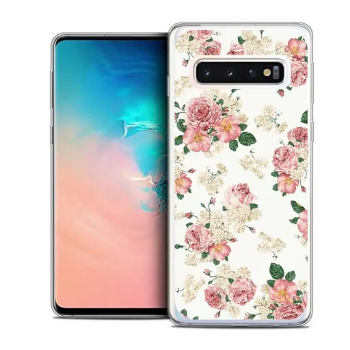 PROTEMIO MY ART Ochranný kryt Samsung Galaxy S10  PINK ROSES (016)