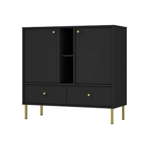 ArtLemp Komoda YEDDO 2 2F2S | čierna