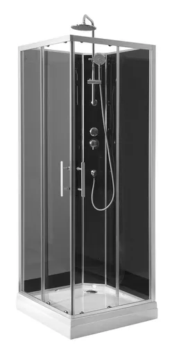 AQUALINE - GRANVIK štvorcový sprchový box 800x800x2180, číre sklo GG80X80