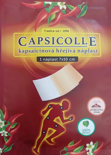 Kapsaicínová hrejivá náplasť CAPSICOLLE 7x10cm, 1 ks