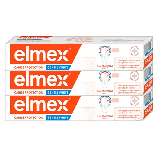 ELMEX Caries Protectdion Whitening zubná pasta 3 x 75 ml