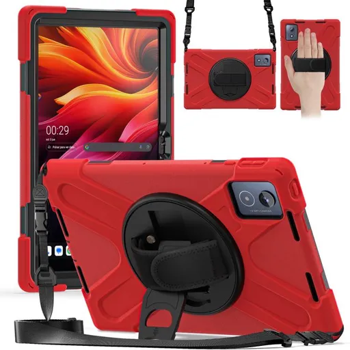 SOLID Odolný obal pre Lenovo Tab K11 Plus červený