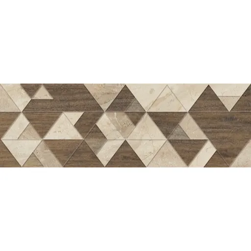 Dekor Fineza Adore ivory triangles 25x75 cm mat DADORE275TR