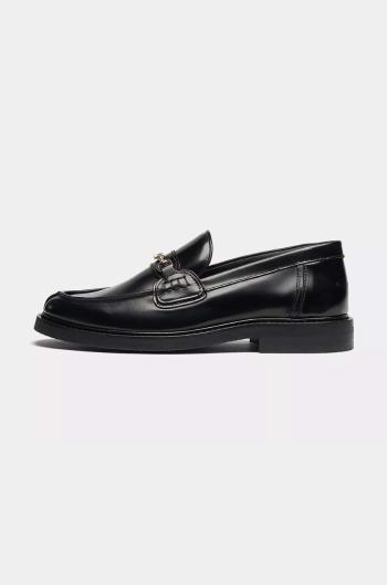 Kožené mokasíny Filling Pieces Loafer Polido čierna farba, na plochom podpätku, 44233191847
