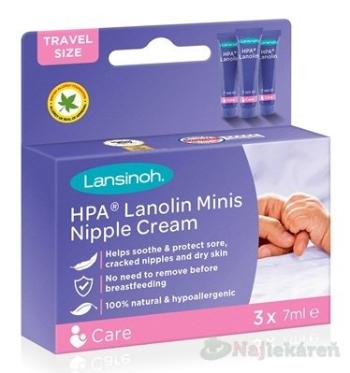 LANSINOH HPA Minis krém na bradavky 3 x 7 ml