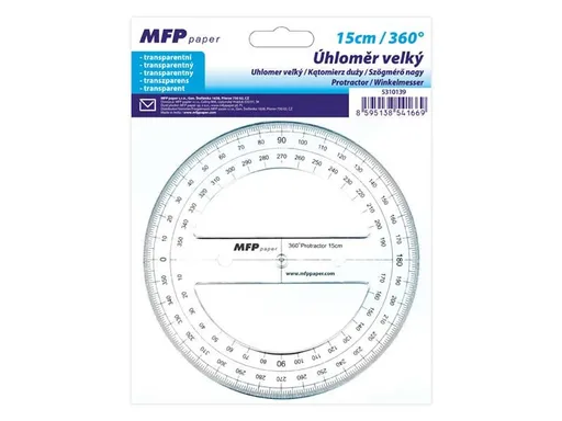 Uhlomer veľký 15cm / 360 ° transparent