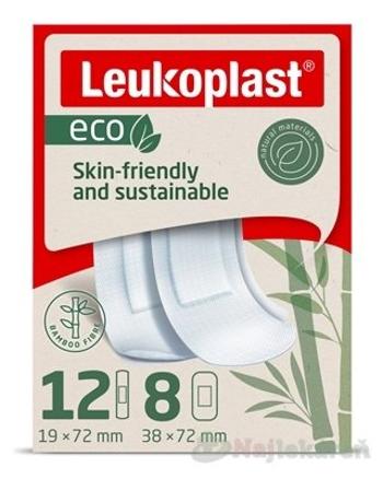 LEUKOPLAST ECO náplasť na rany, 2 veľkosti, 20ks