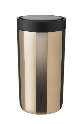Termo hrnček Stelton To Go Click 200 ml hnedá farba