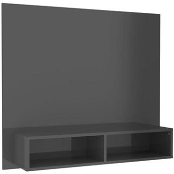 SHUMEE nástenná sivá, vysoký lesk 102 × 23,5 × 90 cm (808268)