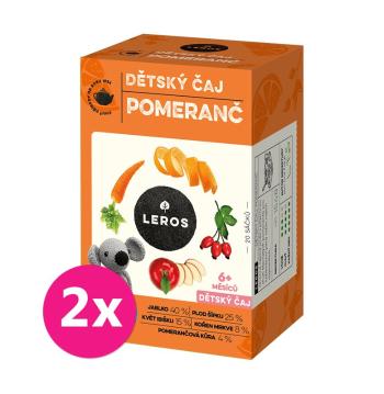 2x LEROS Dětský čaj Pomeranč 20x2,0g