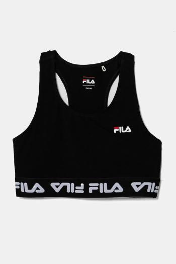 Detská športová podprsenka Fila LOHNWEILER čierna farba, FAT0656