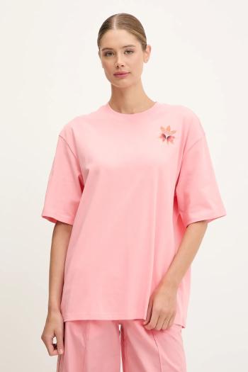 Bavlnené tričko adidas Originals GFX Tee dámske, ružová farba, KC0679