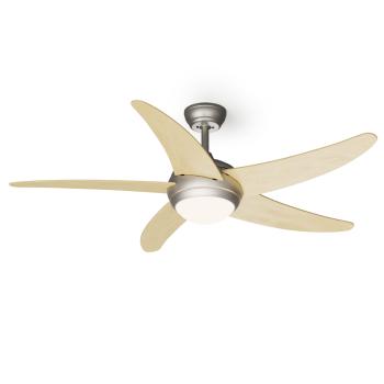 Klarstein Bolero 2 v 1 Smart, stropný ventilátor, Ø 132 cm, svetlo 55 W, diaľkové ovládanie, ovládanie cez aplikáciu, 2 smery chodu