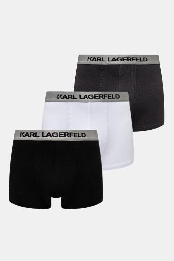 Boxerky Karl Lagerfeld 3-pak pánske, biela farba, A1M47020