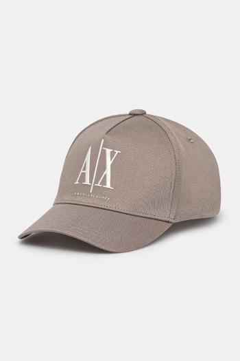 Bavlnená šiltovka Armani Exchange béžová farba, s nášivkou, XM000811 AF13343