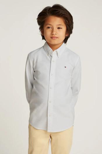 Detská košeľa Tommy Hilfiger biela farba, KB0KB08728