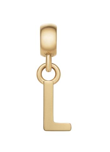 Daniel Wellington Pozlátený prívesok písmeno "L" Charms DW00400495